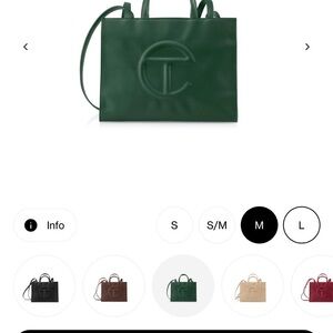 Telfar global medium shopping bag dark olive